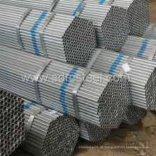 Tubo de aço galvanizado com conexão soldada Hot-DIP redondo